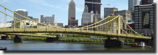 Roberto Clemente Bridge, Pittsburgh Pa. Click here for a larger image!